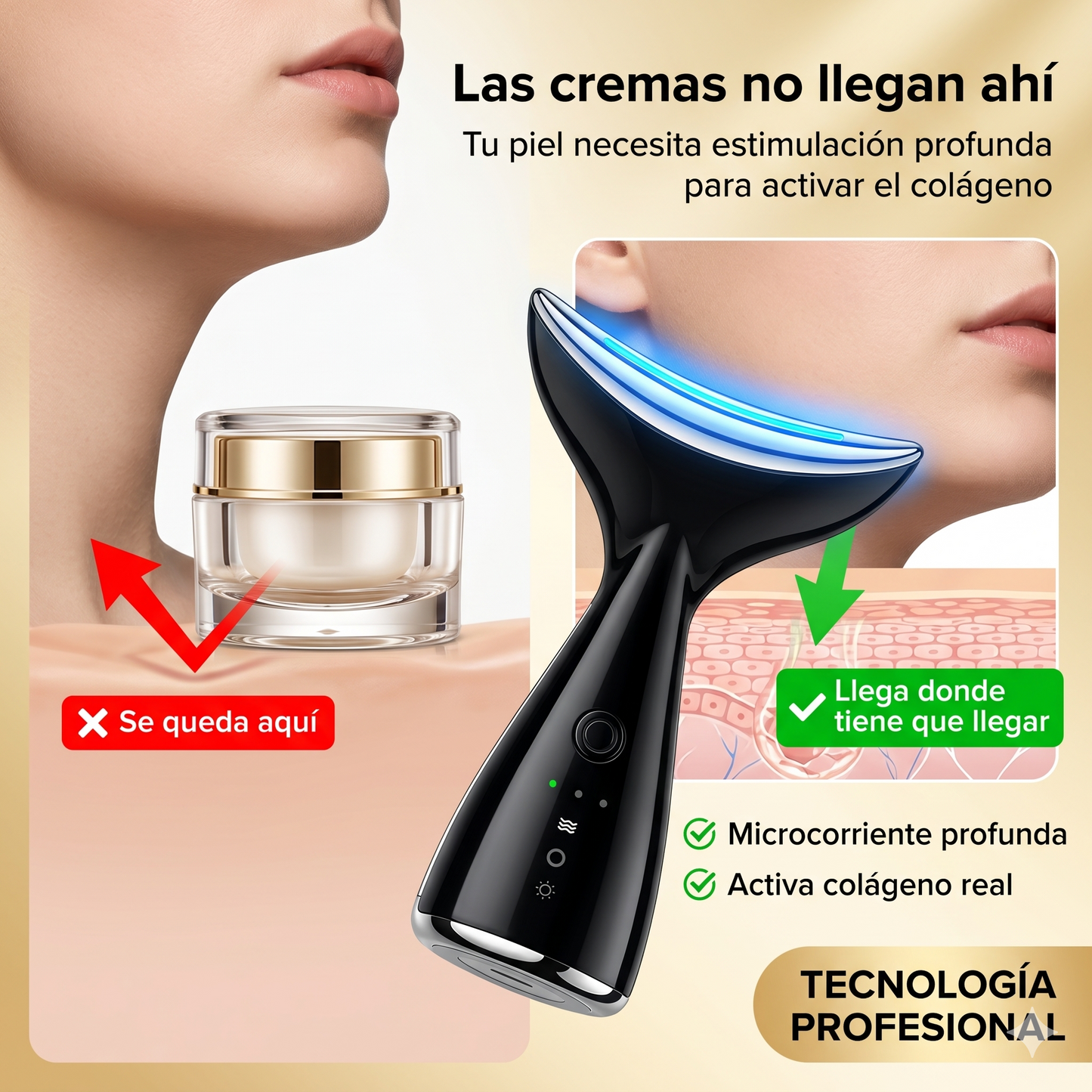 Velura™ Masajeador Facial Antiarrugas | Lifting Visible en 2 Semanas