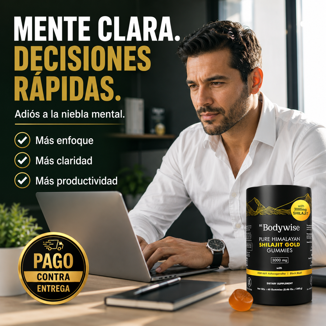 Shilajit Gold Gomitas | Energía Real Desde Adentro