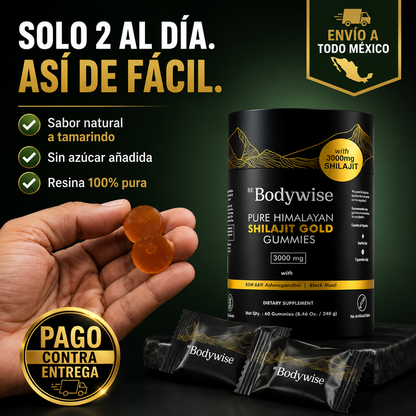 Shilajit Gold Gomitas | Energía Real Desde Adentro