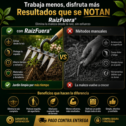 RaízFuera®| Arranca la Maleza Desde la Raíz