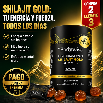 Shilajit Gold Gomitas | Energía Real Desde Adentro
