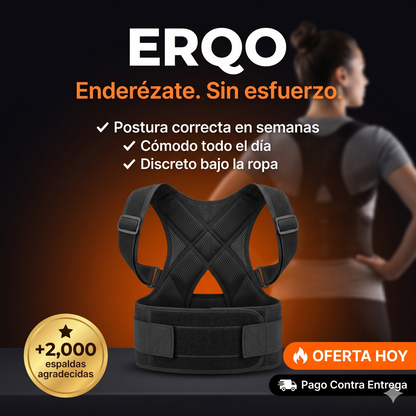 Erqo™ Corrector de Postura | Alivio de Espalda Desde el Primer Uso