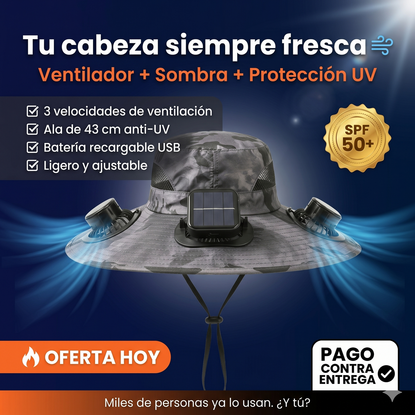 Arqo FreshCap | Fresco al Instante Bajo el Sol