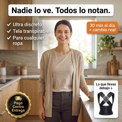 Erqo™ Corrector de Postura | Alivio de Espalda Desde el Primer Uso