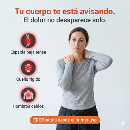 Erqo™ Corrector de Postura | Alivio de Espalda Desde el Primer Uso